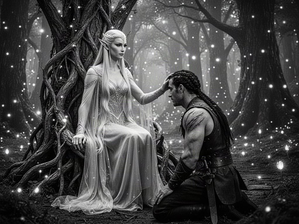 Flux 2 Turbo — The Elven Queen's Champion — Film Noir