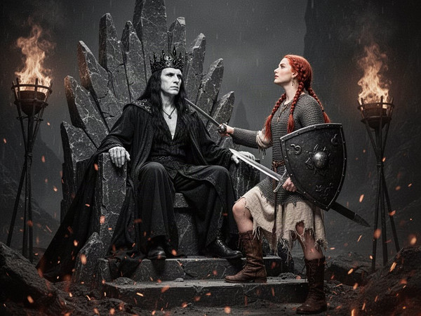 Flux 2 Turbo — The Shieldmaiden and the Dark Lord — Film Noir