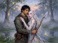 Flux 2 Turbo — Fantasy Romance in the Whispering Grove — Impressionism