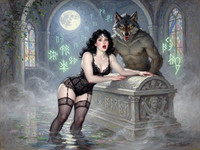 Flux 2 Turbo — Moonlit Horror-Erotica Blend — Impressionism