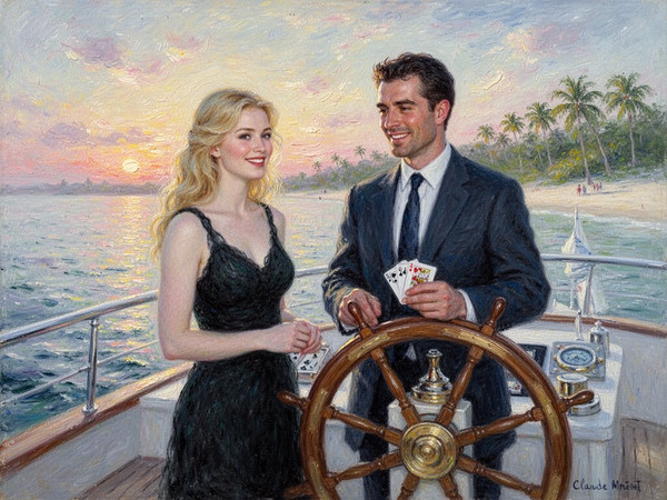 Flux 2 Turbo — Luxury Yacht Romance — Impressionism