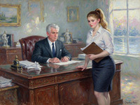 Flux 2 Turbo — Office Heat Classics — Impressionism