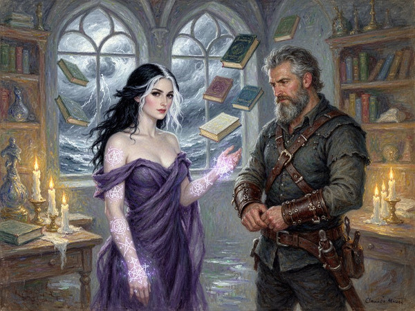 Flux 2 Turbo — A Night in the Sorceress's Tower — Impressionism