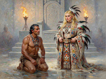 Tribal Guardian's Desire — Impressionism — Flux 2 Turbo