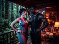 Flux 2 Turbo — Cabin in the Woods — Neo Noir