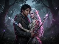 Flux 2 Turbo — Fantasy Romance in the Whispering Grove — Neo Noir