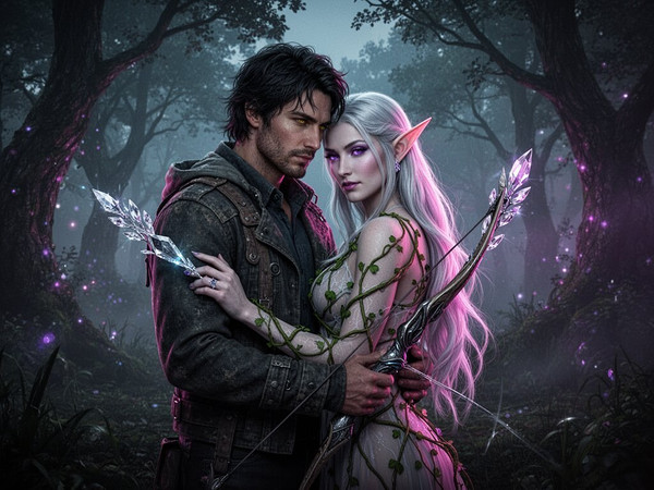 Flux 2 Turbo — Fantasy Romance in the Whispering Grove — Neo Noir