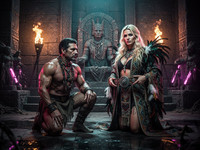 Flux 2 Turbo — Tribal Guardian's Desire — Neo Noir