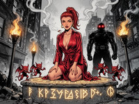 Flux 2 Turbo — Altar of Desire — Noir Comic