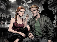 Flux 2 Turbo — Speakeasy Hidden Tension — Noir Comic