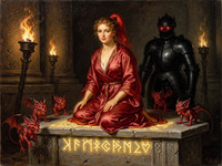 Flux 2 Turbo — Altar of Desire — Oil Painting