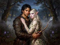 Flux 2 Turbo — Fantasy Romance in the Whispering Grove — Oil Painting
