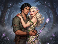 Flux 2 Turbo — Fantasy Romance in the Whispering Grove — Pin-Up