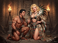 Flux 2 Turbo — Tribal Guardian's Desire — Pin-Up