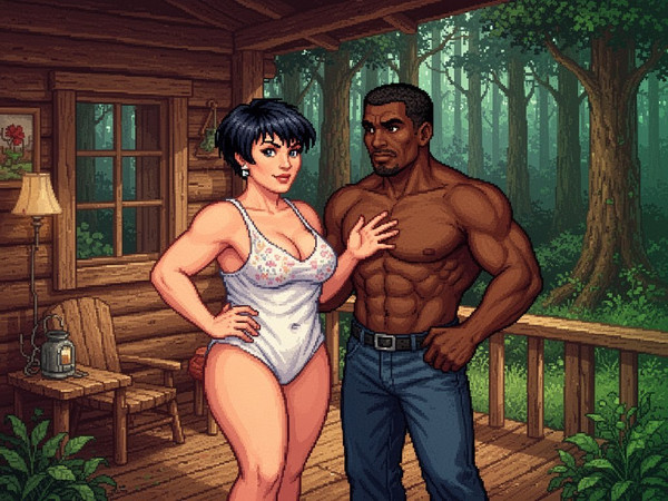 Flux 2 Turbo — Cabin in the Woods — Pixel Art
