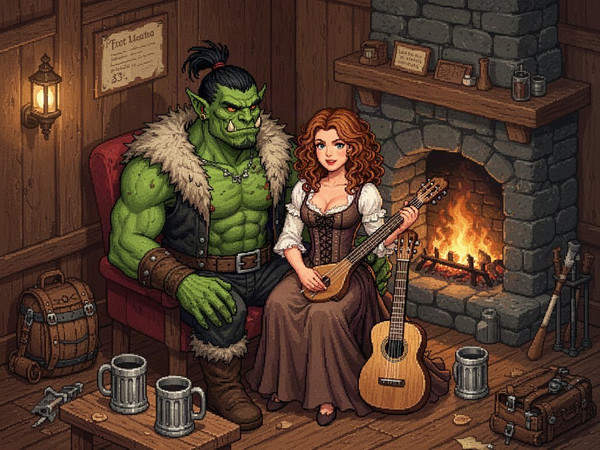 Flux 2 Turbo — After the Quest — Pixel Art