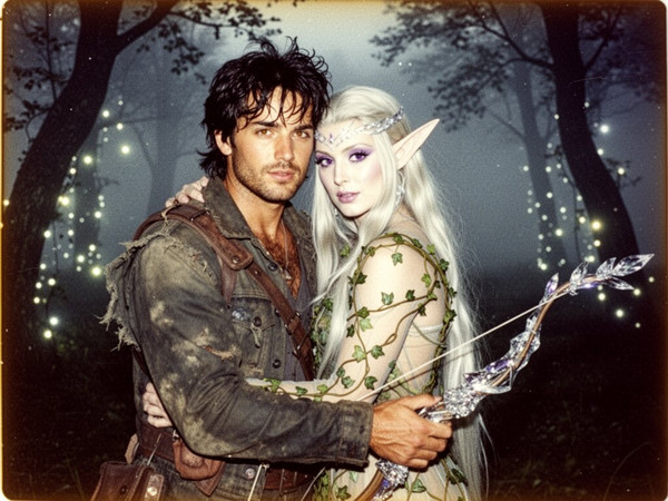 Flux 2 Turbo — Fantasy Romance in the Whispering Grove — Polaroid