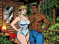 Flux 2 Turbo — Cabin in the Woods — Pop Art