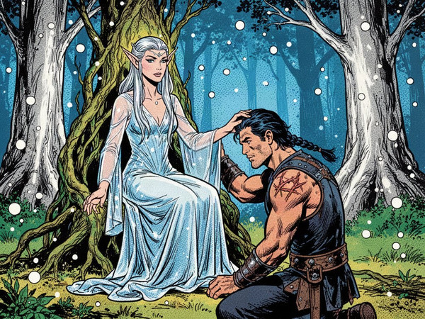 Flux 2 Turbo — The Elven Queen's Champion — Pop Art