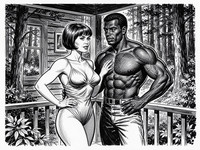 Flux 2 Turbo — Cabin in the Woods — Pulp Ink