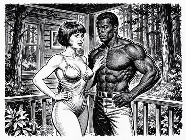 Flux 2 Turbo — Cabin in the Woods — Pulp Ink
