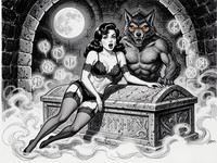 Flux 2 Turbo — Moonlit Horror-Erotica Blend — Pulp Ink