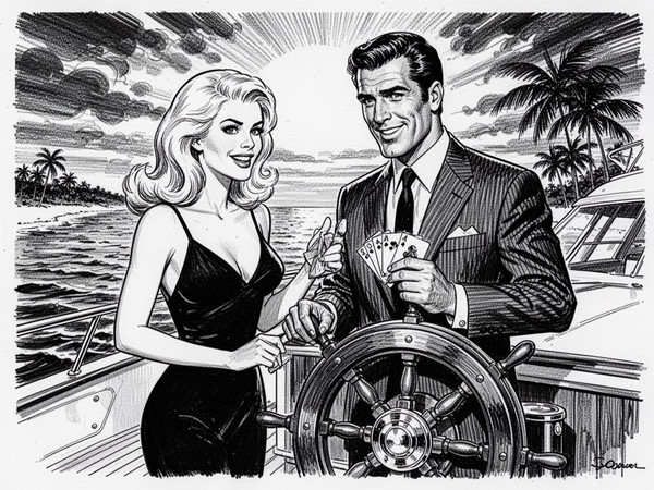 Flux 2 Turbo — Luxury Yacht Romance — Pulp Ink