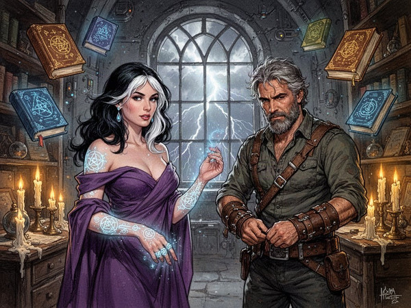 Flux 2 Turbo — A Night in the Sorceress's Tower — Retro Sci-Fi