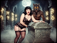 Flux 2 Turbo — Moonlit Horror-Erotica Blend — Retro