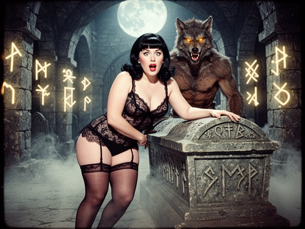 Flux 2 Turbo — Moonlit Horror-Erotica Blend — Retro