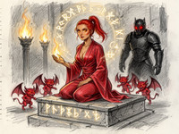 Flux 2 Turbo — Altar of Desire — Sketch