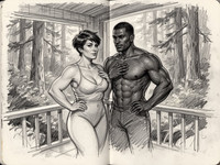 Flux 2 Turbo — Cabin in the Woods — Sketch