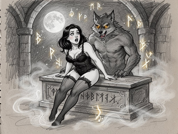 Flux 2 Turbo — Moonlit Horror-Erotica Blend — Sketch