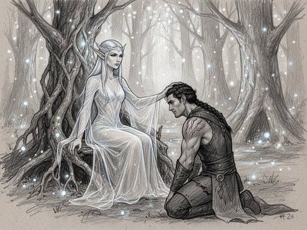 Flux 2 Turbo — The Elven Queen's Champion — Sketch