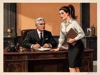 Flux 2 Turbo — Office Heat Classics — Vintage Poster