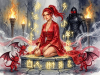 Flux 2 Turbo — Altar of Desire — Watercolor