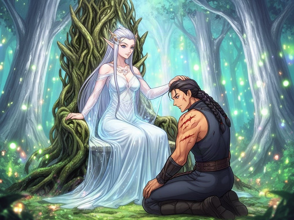Flux 2 Dev — The Elven Queen's Champion — Anime