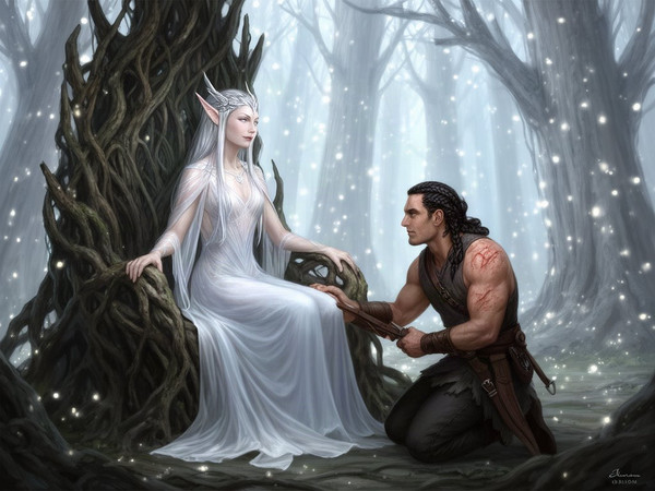 Flux 2 Dev — The Elven Queen's Champion — Digital Art