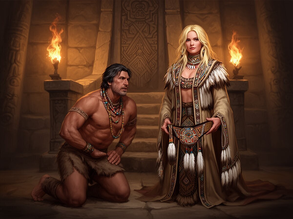 Flux 2 Dev — Tribal Guardian's Desire — Digital Art
