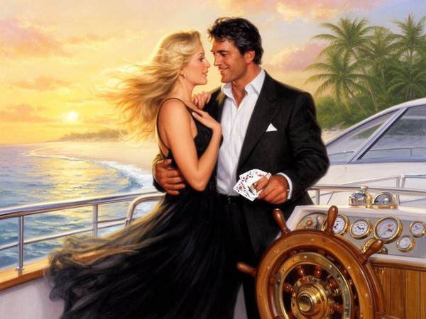 Flux 2 Dev — Luxury Yacht Romance — Classic Romance