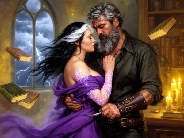Flux 2 Dev — A Night in the Sorceress's Tower — Classic Romance
