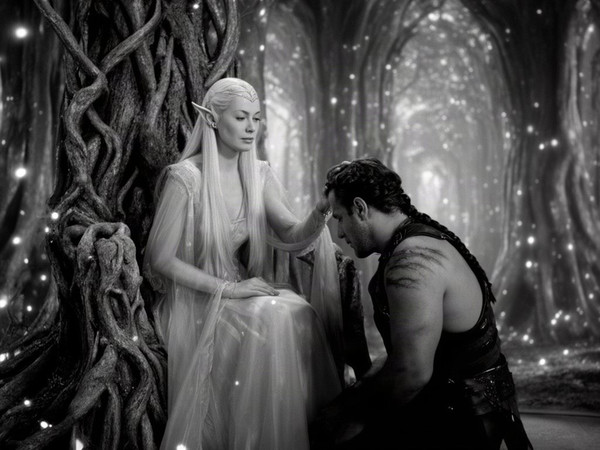 Flux 2 Dev — The Elven Queen's Champion — Film Noir