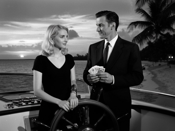 Flux 2 Dev — Luxury Yacht Romance — Film Noir