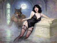 Flux 2 Dev — Moonlit Horror-Erotica Blend — Impressionism
