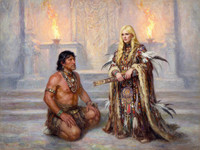 Flux 2 Dev — Tribal Guardian's Desire — Impressionism