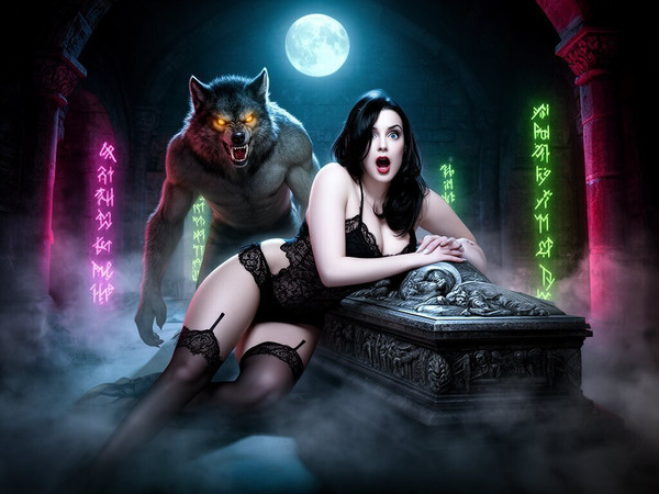Flux 2 Dev — Moonlit Horror-Erotica Blend — Neo Noir