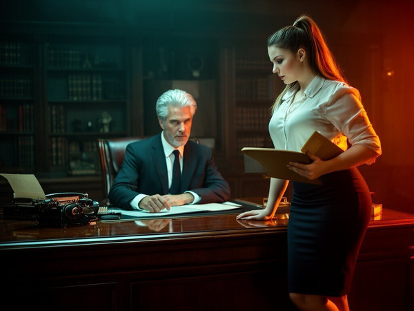 Flux 2 Dev — Office Heat Classics — Neo Noir