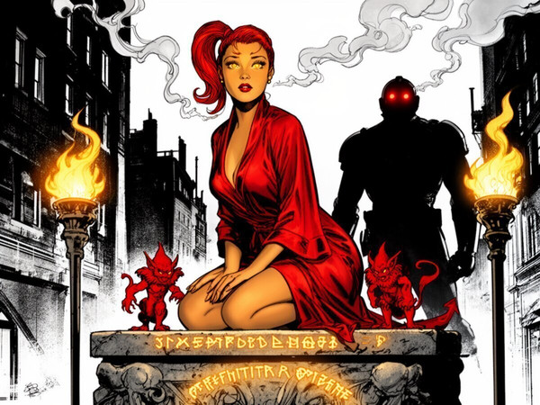 Flux 2 Dev — Altar of Desire — Noir Comic