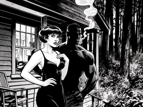 Flux 2 Dev — Cabin in the Woods — Noir Comic