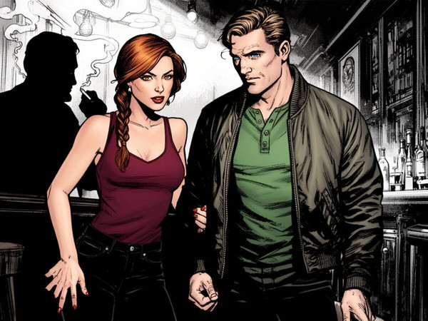 Flux 2 Dev — Speakeasy Hidden Tension — Noir Comic